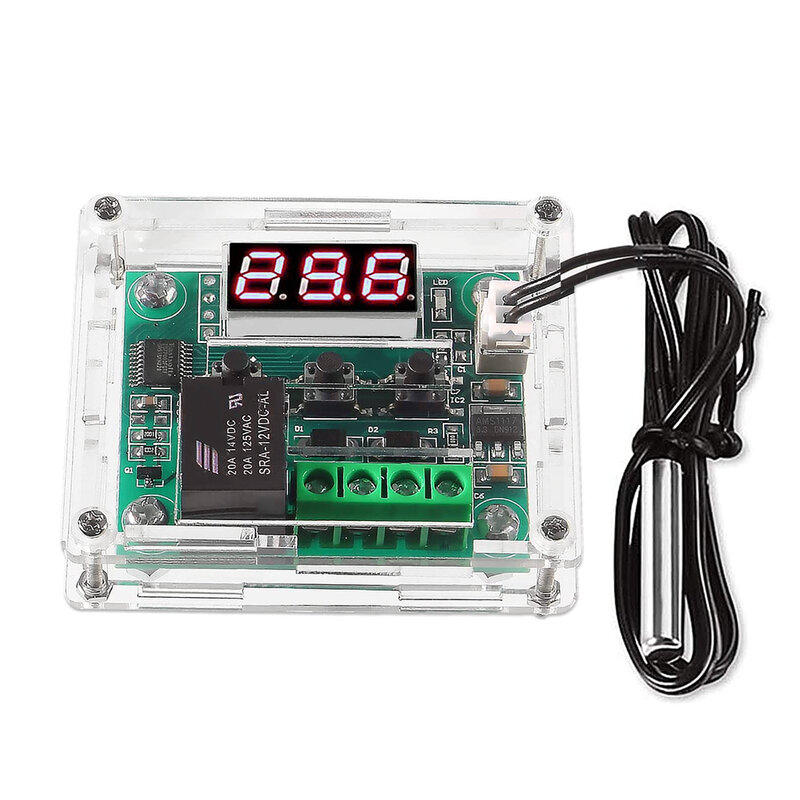 W1209 Blue/Red Light Dc 12V Heat Cool Temp Thermostat Temperature Control Switch Temperature Controller Thermometer Thermo