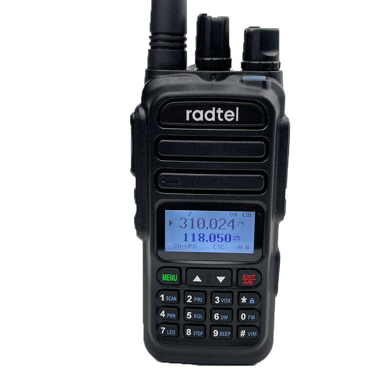 Radtel RT-830 NOAA Weather Channel 6 Bands Amateur Ham Two Way Radio 128CH Walkie Talkie Air Band Color Police Scanner Marine