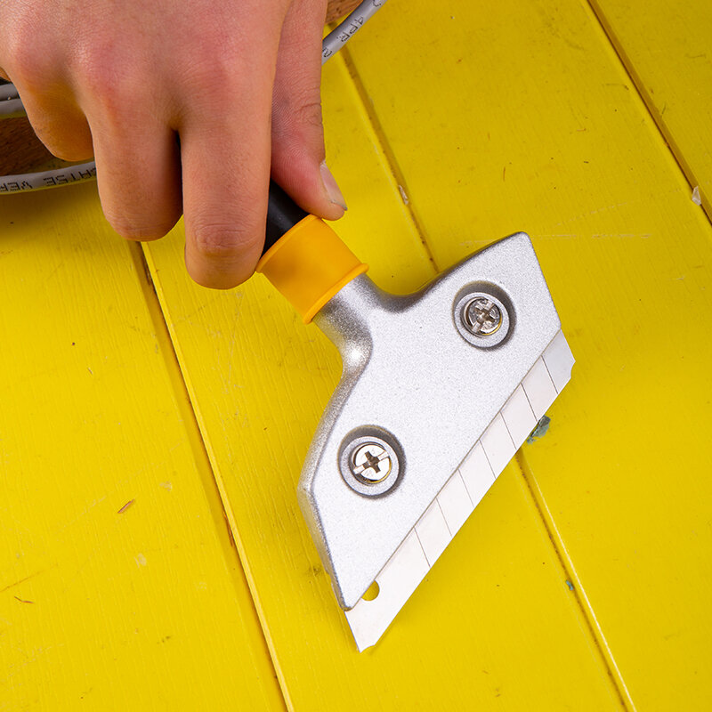Deli Neue Gute Qualität Edelstahl Tapete Malen Fliesen Bodenbelag Schaber 300 mm Entferner mit Klinge Haushalt Reinigung Werkzeuge