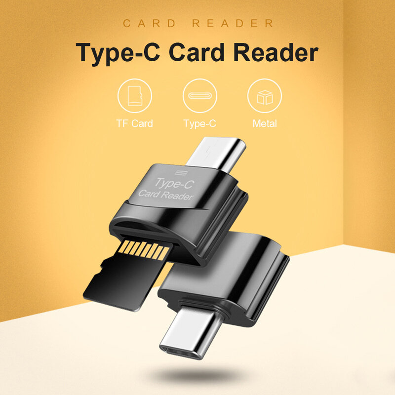 Adaptateur USB 3.1 Type C vers TF OTG, lecteur de cartes mémoire pour téléphone portable, adaptateur haute vitesse pour PC portable