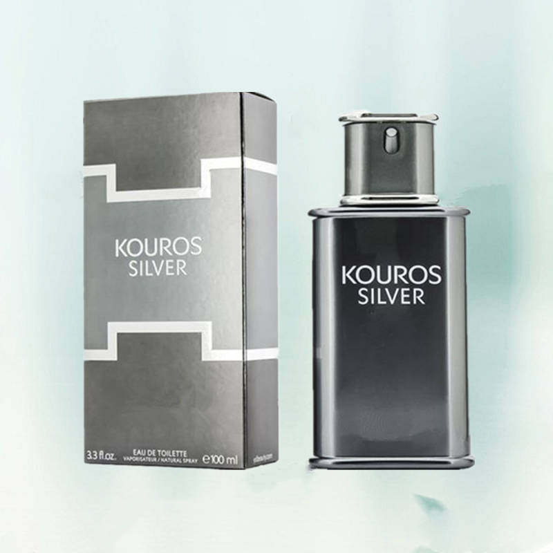 ยอดนิยมขายผู้ชาย Parfum KOUROS SILVER EAU DE TOILETTE Lasting Fresh Original Cologne Charm ชายสเปรย์น้ำหอม