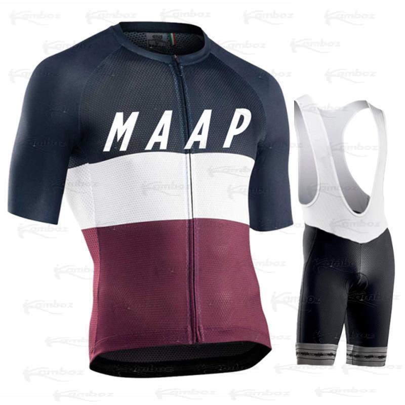 New MAAP Cycling Jersey Set Team 2022 Summer Bike Clothing MTB Bicycle Breathable Clothes Maillot Suit Ropa Ciclismo Men Uniform