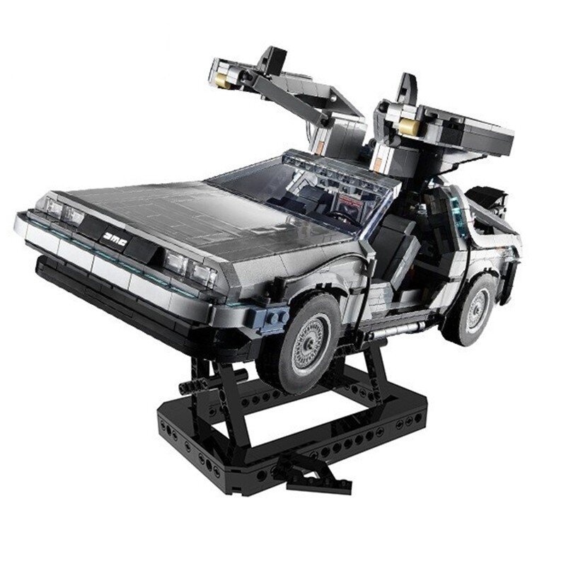 العودة إلى المستقبل DeLoreaned سباق السيارات DMC-12 آلة الزمن 10300 خبير الإبداعية Moc الطوب نموذج تقني اللبنات لعبة