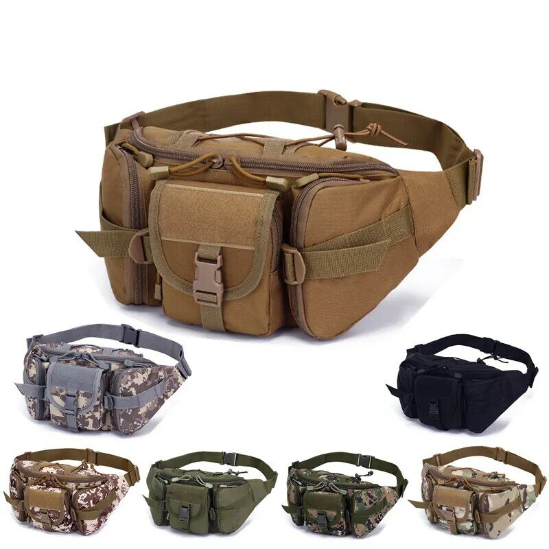 Tactical Waist Bag Gun Holster Military Fanny Pack Sling Shoulder Bag Outdoor Chest Assult Pack Concealed Pistol Carry Holster
