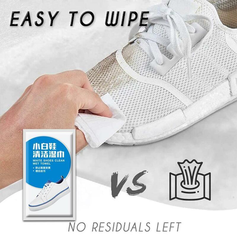 รองเท้าทิ้งผ้าเช็ดทำความสะอาดสีขาวขนาดเล็กรองเท้า Artifact อุปกรณ์ทำความสะอาด Care ผ้าเช็ดทำความสะอาดอย่างรวดเร็ว Quick Clean รองเท้าที่มีประโยชน์ขัด C2W0
