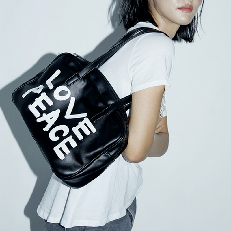 2022 Fashion LOVE PEACE borsa a tracolla gotica donna borsa da scuola giapponese JK borse uniformi 2022 All Match borsa Tote per pendolari