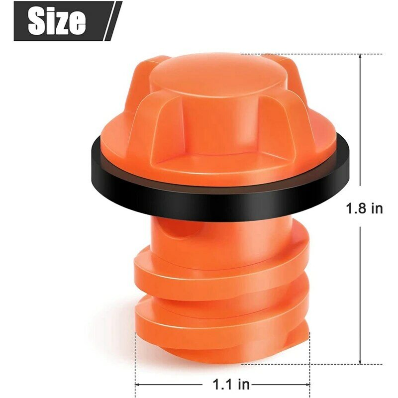 Cooler Drain Plugs Replacement Compatible With Most Rotomolded Coolers,Small Drain Plugs With Leak-Proof Design 2Pcs