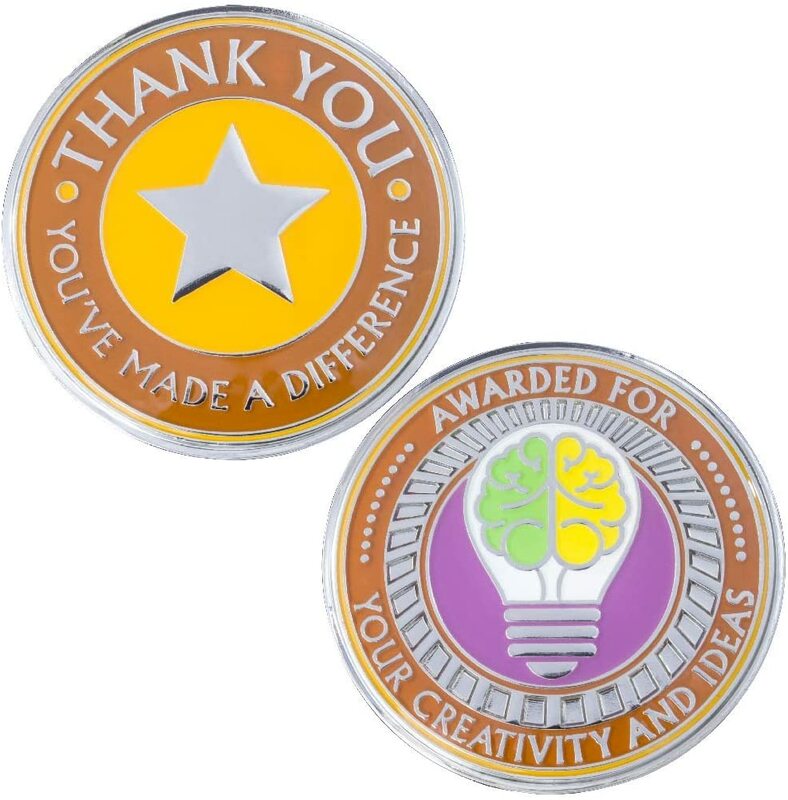 Leadership /Creativity Award /Thank You Mastery Coin Employee Appreciation Bulk Gifts for Coworkers Inspirational Challenge Coin