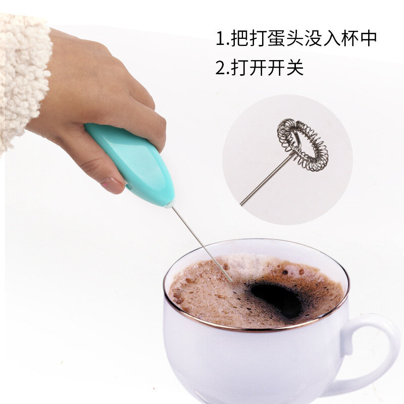 Portable Electr Milk Frother Mini Blender Kitchen Milk Cappuccino Electric Mixer Egg Whisk Egg Beater Form Hand Mixer For Coffee