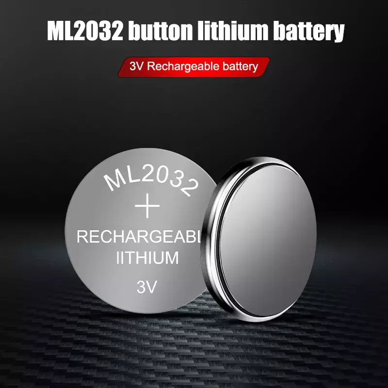Pile bouton Rechargeable 3v au Lithium, flambant neuve, remplacement possible du modèle CR2032, 8 pièces