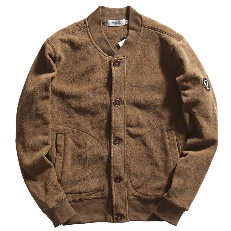 Men's Bomber Jacket Retro American Fleece Baseball Jacket Autumn and Winter Casual Jacket Trend 2022 New Male Designer Clothing