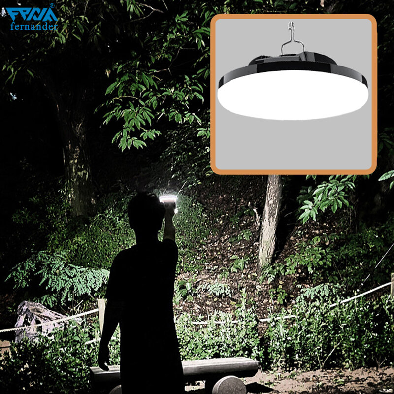 Luz LED de emergencia portátil de alta potencia, reflector recargable para mantenimiento de trabajo y pesca, tienda de campaña al aire libre, hogar, mercado nocturno