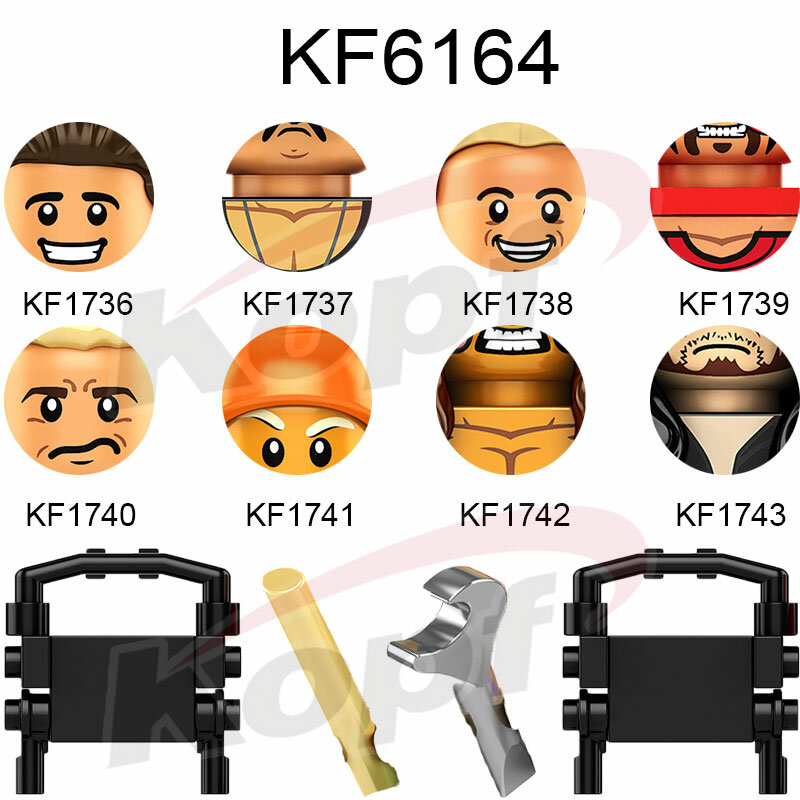 Bloques de construcción de la serie de películas KF6171 para niños, figuras de acción decorativas, juguetes educativos, regalos