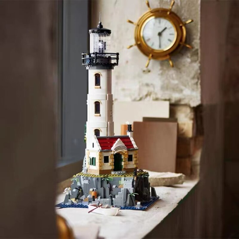 2022 New  Electric Lighthouse 21335 2065pcs Model Building Block Assembly Kit Children's Toy Gift