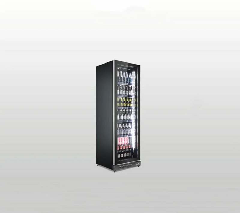 supermarket refrigeration equipment glass single door drink cake display commercial refrigerator