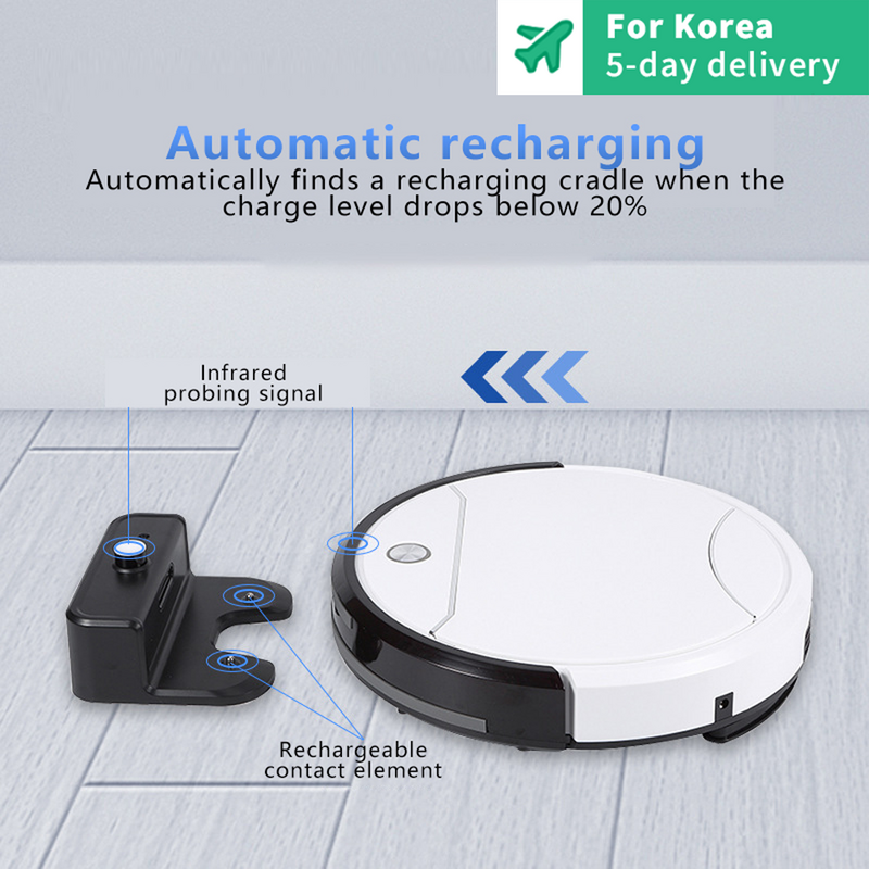 Automatic Vacuum Cleaner Intelligent Sweeping and Mop Robot Mopping Rechargeable Vacuum Cleaner Robot Appliance Cleaning Mute