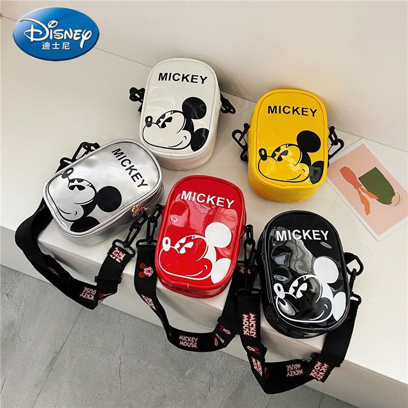 Disney 2022 novo mickey ombro das crianças saco do mensageiro marca de luxo bonito menina bolsa grande capacidade moda saco peito