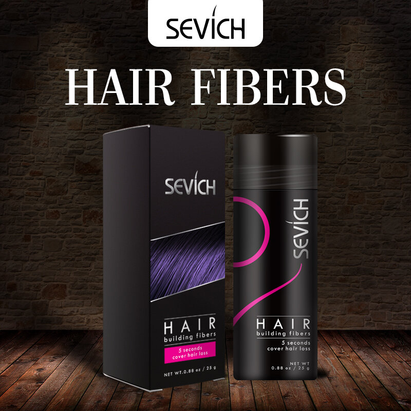2/3/4/5PCS Sevich włókna włosów czarny keratynowy Spray pogrubiający puder do włosów peruka odrastająca dla kobiety mężczyzny włosy budujące włókna