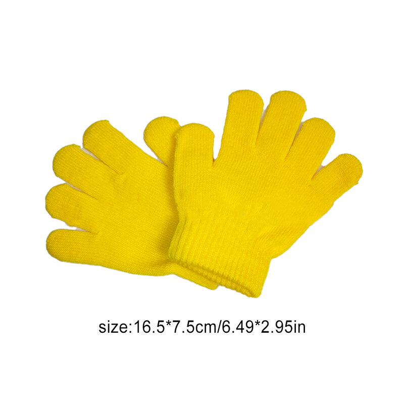 Kids Gloves Winter Warm Children Protective Accessories Comfortable Hands Protector Fine Weaving Home Supplies red