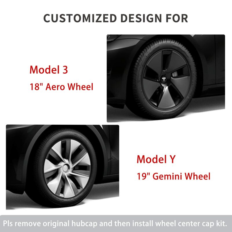 27 Stück Radkappen-Kit Auto Rad Mitte Logo Emblem Aufkleber Modifikation Naben abdeckung kompatibel mit Tesla Modell 3 s x Two barrels