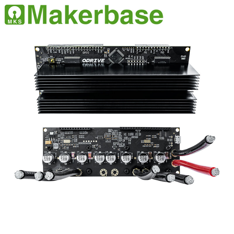 Makerbase-サーボデュアルモータコントローラボード、odrive 3.6、56 mksとX2212モーターfoc bldc agv、odrive 3.6