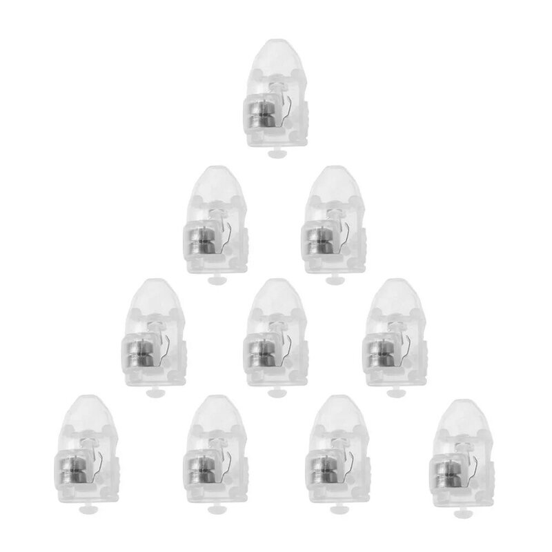 Minilámpara LED blanca de 10 unids/lote, luz de Flash brillante para linterna de papel, decoración de fiesta de cumpleaños, boda y Navidad
