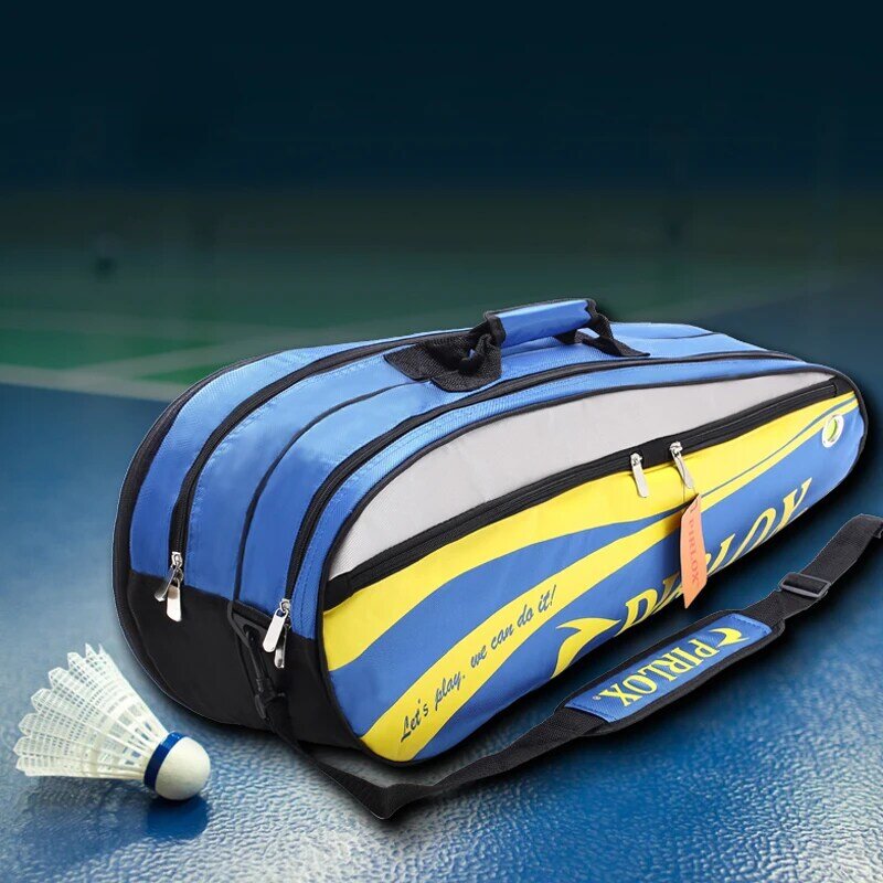 Borsa da Badminton 4 ~ 6 confezioni con borsa per scarpe indipendente borsa per racchette da Badminton impermeabile a tracolla per uomo e donna