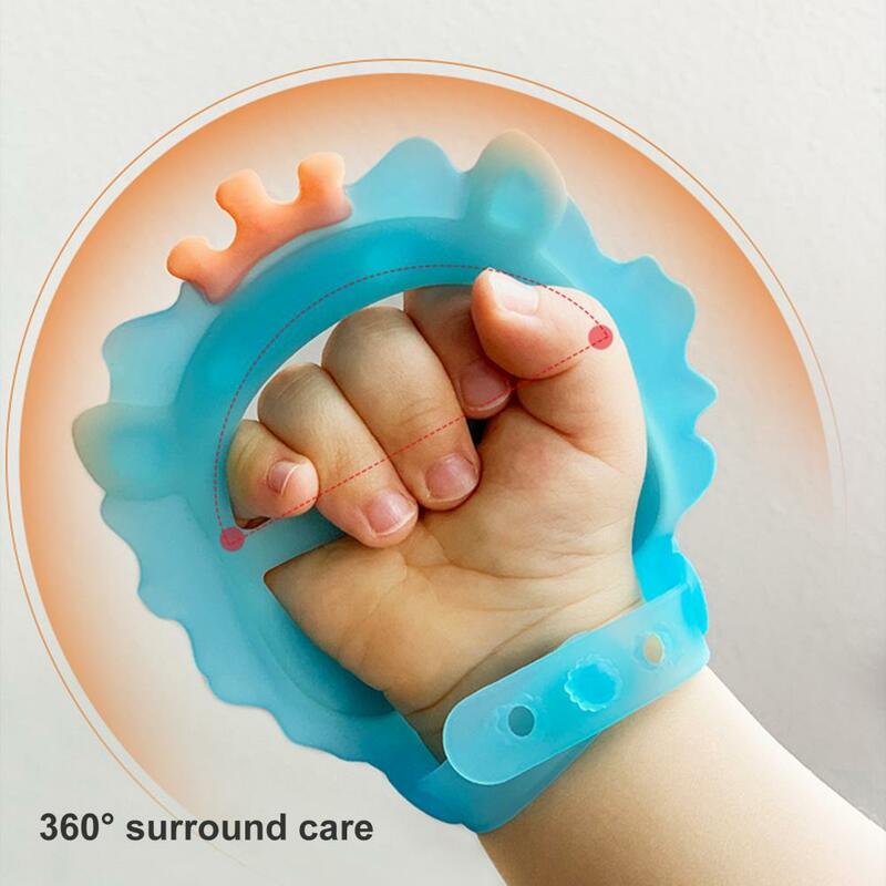 Baby Teether Toys Practical Baby Wrist Strap Teether Toys Smooth Edge Bite Resistant Toddler Teether Toy