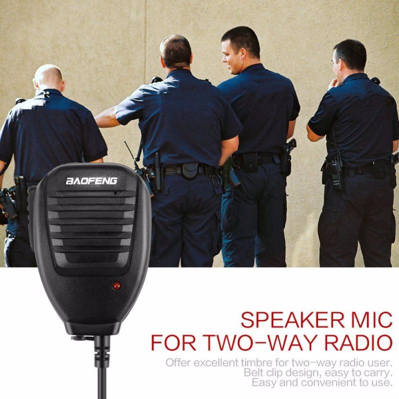 Novo microfone alto-falante para baofeng UV-5R BF-888S midland rádio comunicação acessórios à prova dtwo água ptt ombro rádio em dois sentidos