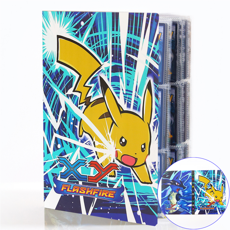 Nuovo 432pcs Pokemon Large Card Album Book 3D Holographic Binder Shiny Folder Pikachu Charizard Mewtwo Holiday Gift Collection Toy