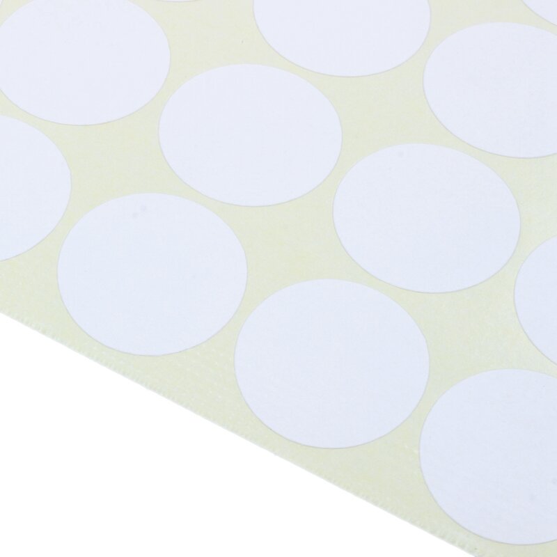2 Set 19Mm Circles Round Code Stickers Self Adhesive Sticky Labels, White & Red