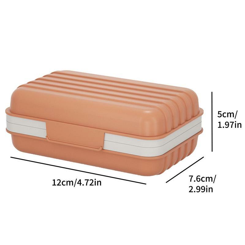 Soap Dish Travel Soap Container With Removable Draining Plate Leakproof Travel Soap Organizer Soap Cases For Camping Outdoor