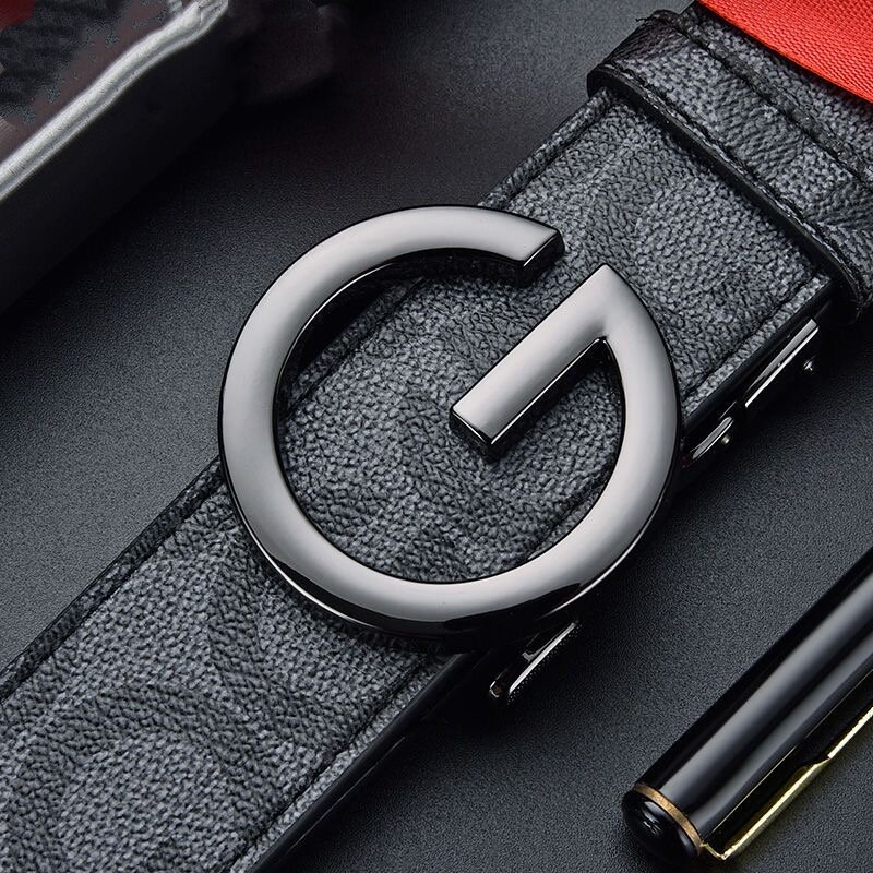 2023 New Men Belt Business Casual Fashion Luxury Designer Famous Brand Automatic G Buckle Jeans Leather Belt for Man Belts