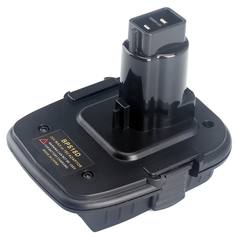Adaptador de batería portátil BPS18D de 20V a 18V, reemplazo Compatible con convertidor de batería USB ABS ignífugo para accesorios de portero