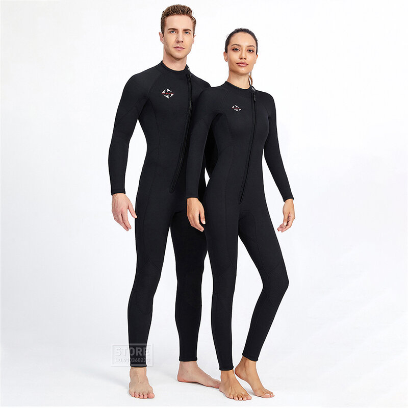 Premium 3mm neoprene wetsuit homem ternos de uma peça manter quente surf mergulho terno pesca submarina kitesurf mulher wetsuit
