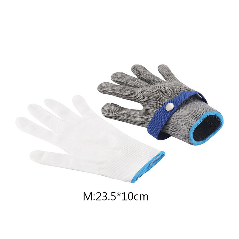 金属メッシュの安全手袋,耐切断,作業用,ステンレス鋼,金属,作業用,庭用,1〜4ユニット