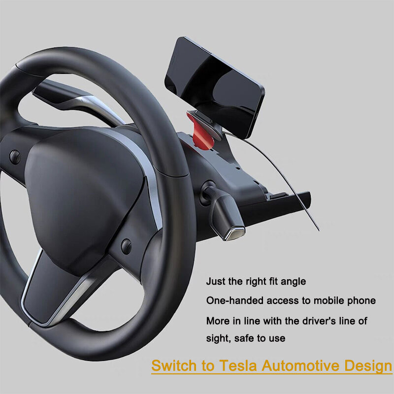 Магнитное автомобильное беспроводное зарядное устройство для телефона Tesla Model 3 Y, держатель для iPhone, Samsung, Huawei и других телефонов с беспровод...