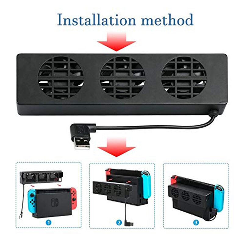 Lüfter Kühler Für Nintendo Switch Game Konsole DC 5V USB Kit Fan Zubehör Unterstützung Befehl Belüftung Kälte