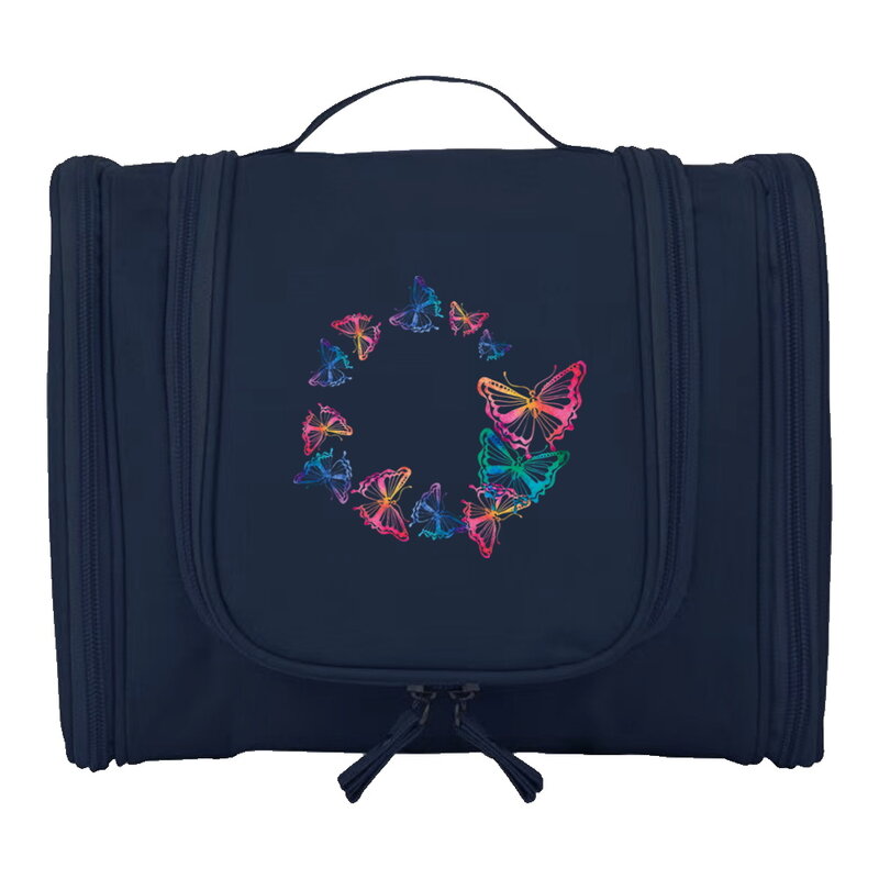 Travel Toiletry Kits Organizer Bags Women Hanging Cosmetic Bag Unisex Washing Travel Makeup Storage Bags Butterfly Pattern