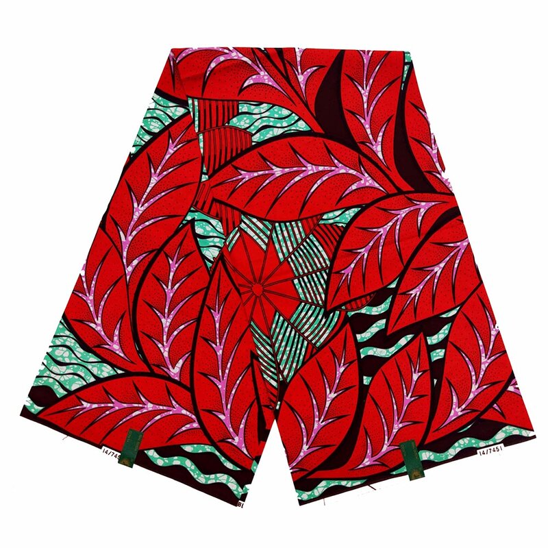 Tissu Africain Ankara en Coton à Imprimés, Nouveau Design 100%, Patchwork Vide pour Robe, 6 Mètres, 2021