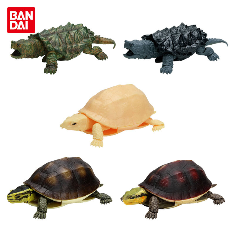 Bandai Genuine Gashapon Capsule Toys Simulation Turtle Snapping Turtle Twisted Egg Series 04 Snake-eating Turtle