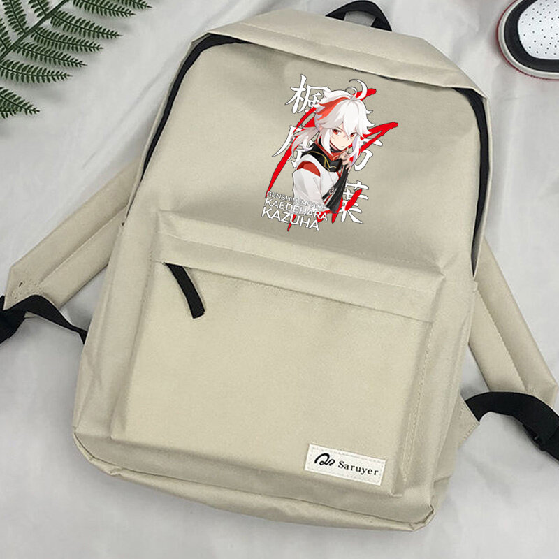 Genshin-mochila de impacto para hombre y mujer, morral para ordenador portátil, kawaii, bolso femenino