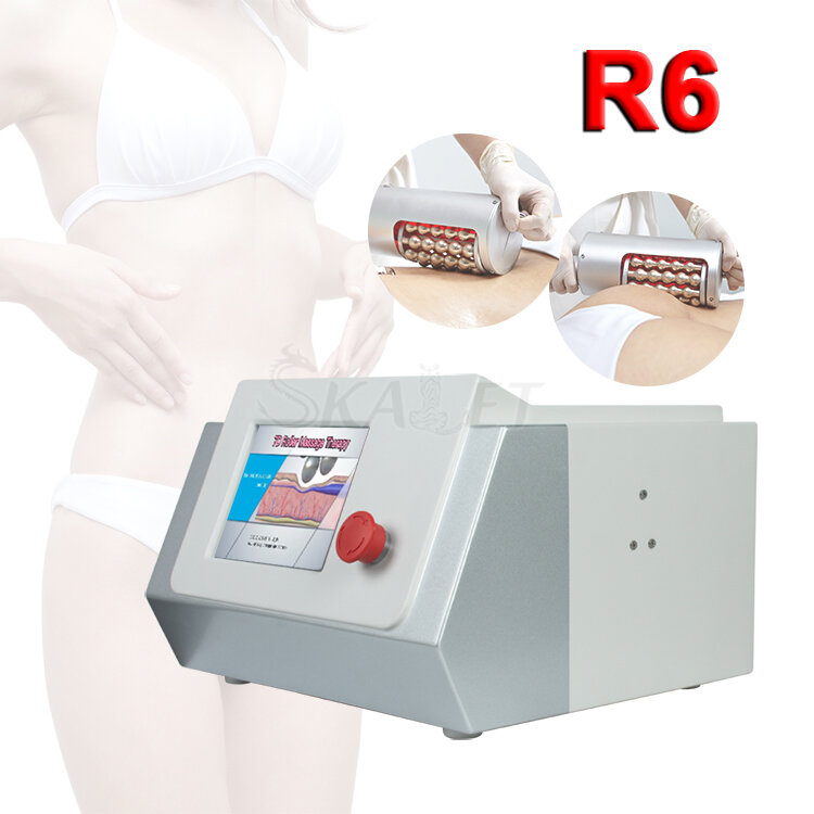 Masajeador corporal R6 para Terapia de ondas de choque, máquina de vibración anticelulítica para eliminación de grasa, esculpido corporal, uso en salón, Spa, aprobación CE