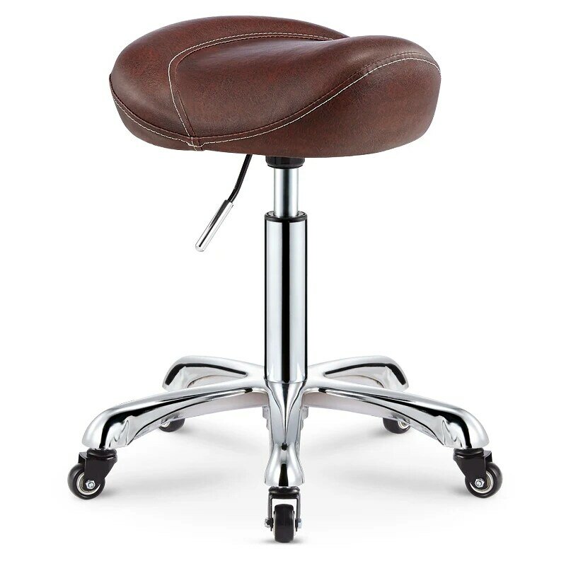 Beauty Stool Barber Shop Chair Hairdressing Shop Rotating Lifting Stool Manicure Makeup Hair Salon Pulley Work Stool Swivel