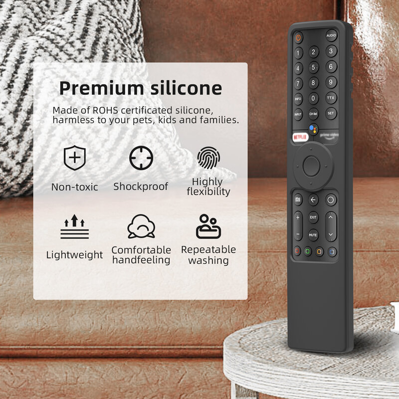 Custodia remota Xiaomi P1 in Silicone per Mi TV P1E 55 43 Q1E 55 P1 32 43 50 55 Cover per controllo luminoso vocale Bluetooth XMRM-19 TV Stick