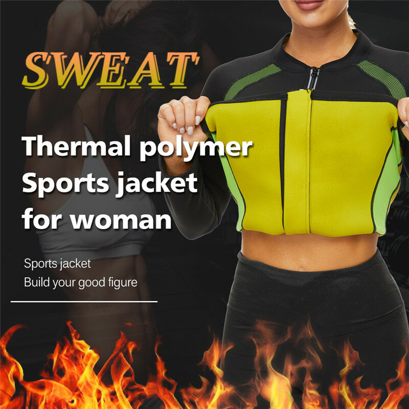 LAZAWG – Sweat-shirt en néoprène pour femmes, vêtement modelant le corps, pour la Gym, amincissant, taille-taille d'entraînement, costume tendance