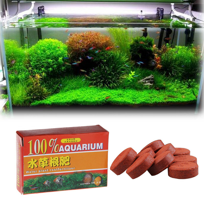 Aquarium Water Plant Root Fertilizers with Active Iron Manganese for Water Plant Growth Fish Tank Co2 Carbon Dioxide Diffuser