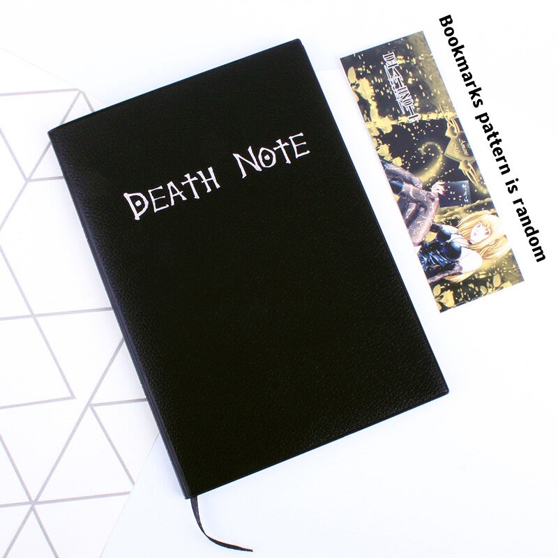 Carnet de notes de mort avec plume de dessin animé, édition limitée