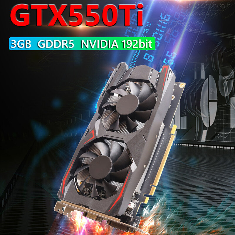 Scheda grafica GTX nuovissima originale 128bit GDDR5 GTX 1050 TI/960/550TI/650TI/750TI 4G/2G NVIDIA Gaming Geforce Video Card