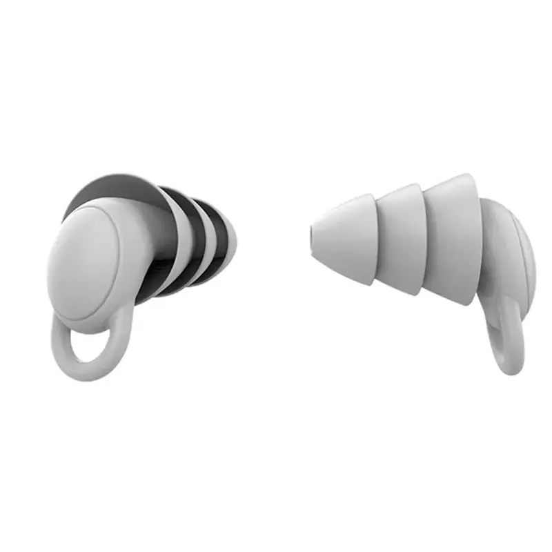 1 par tampões de ouvido protetores de ouvido macio silicone protetor de fones de ouvido anti-ruído à prova dwaterproof água para viagens sono e ronco